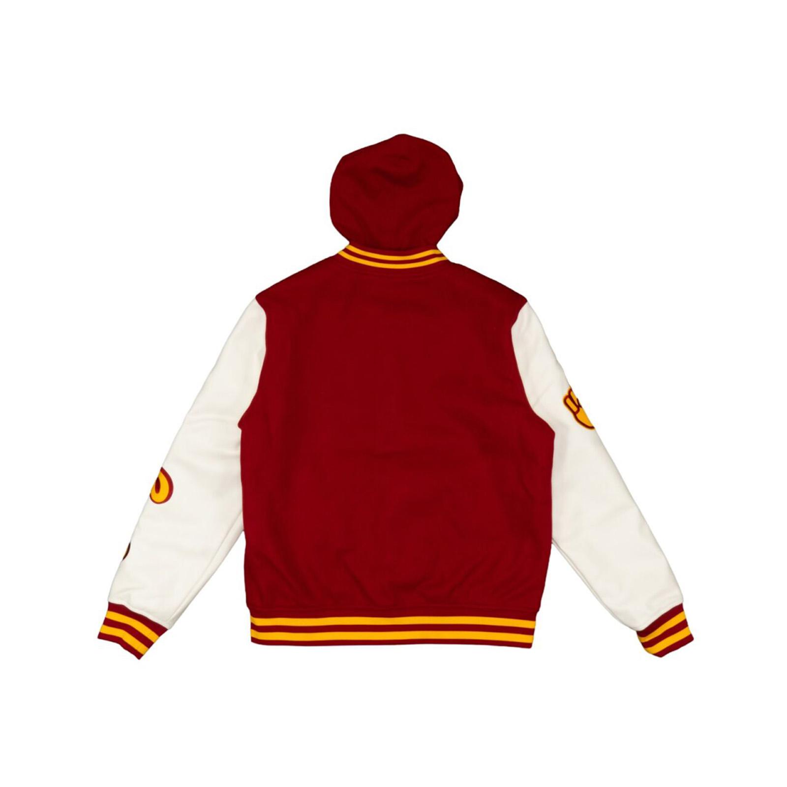 USC Trojans Unisex Cardinal SC Interlock Hooded Varsity Jacket